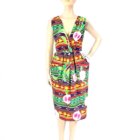 NWT Stella Jean Radish Print Fit & Flare Dress IT 40/US XS - Picture 5 of 15